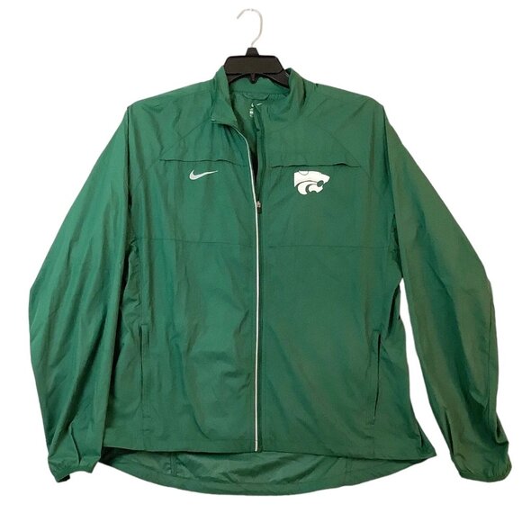 Nike Michigan State Spartan Womens Size XL Full Zip Windbreaker Jacket - Picture 1 of 11